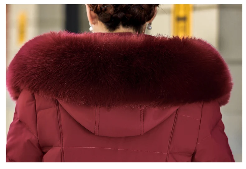 

Nice New Winter Down Jacket Fashion Big Fur Collar Thick Cotton Coat