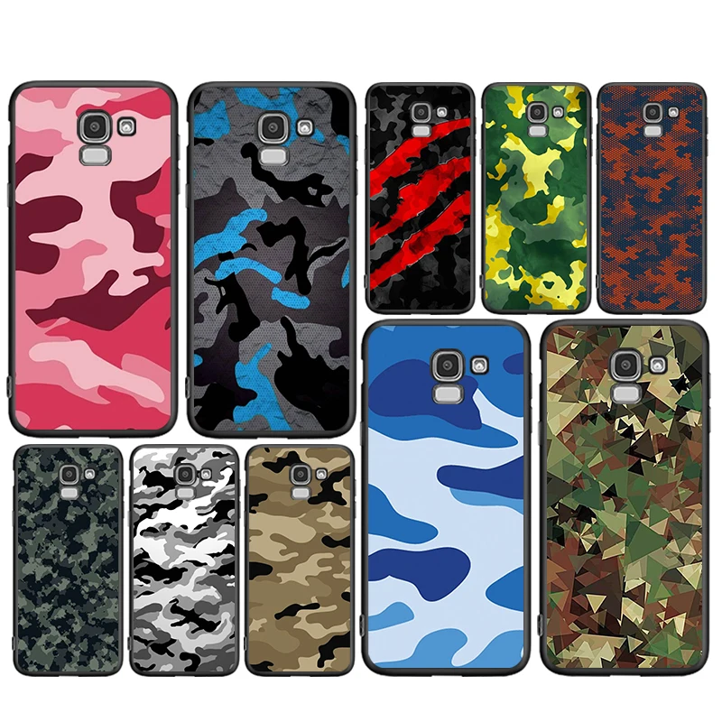 

Camouflage Army For Samsung J8 J7 Duo J730 J6 J5 J530 J4 J3 J330 J2 Core Star Prime 2018 EU Plus Soft TPU Phone Case