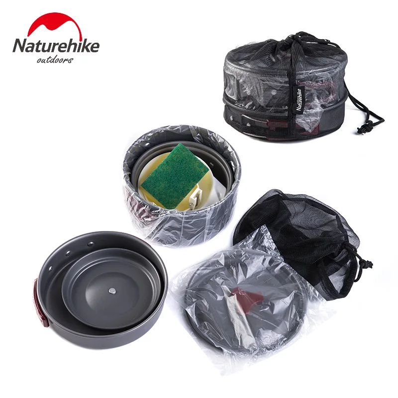 Naturehike походная кухонная посуда кастрюли открытый набор для приготовления пищи
