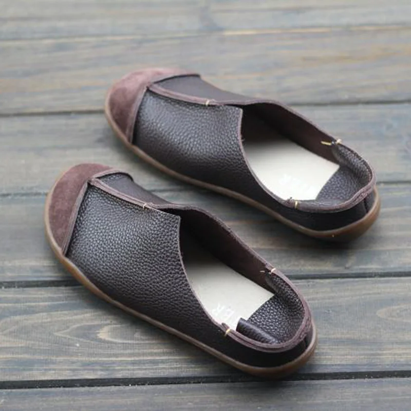 Большие размеры (35 42) женская обувь размера плюс без застежки балетки на плоской