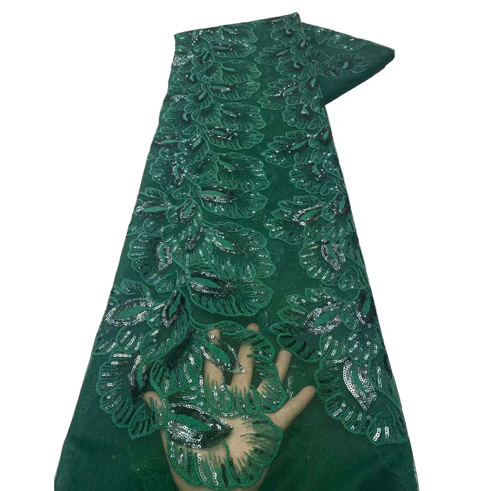 Новейшая белая африканская французская сетчатая кружевная ткань с