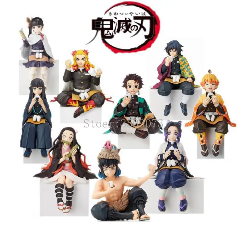 

14cm Demon Slayer Anime Figure Hashibira Inosuke Action Figure Kimetsu no Yaiba Kamado Tanjirou Premium Chokonose Figurine Toys