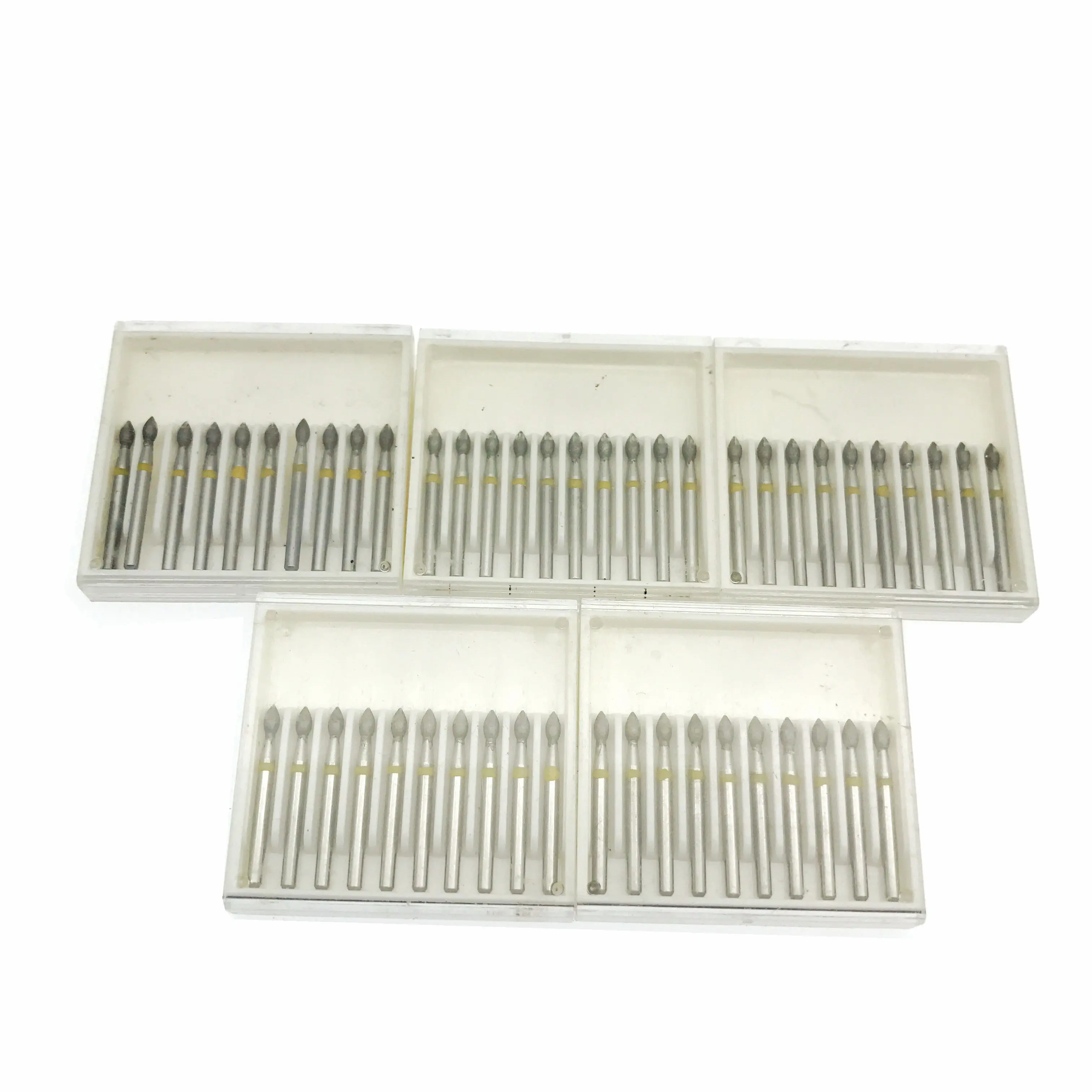 50 шт. стоматологических алмазных боров (зернистость желтый/ультратонкая 1 6 мм