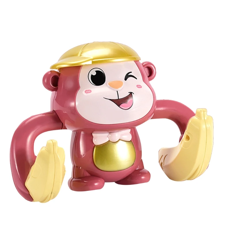 

Cute Electric Flipping Monkey Bananas Voice Touch Control with Sound Light Multifunctional Funny Toys for Boys & Girls