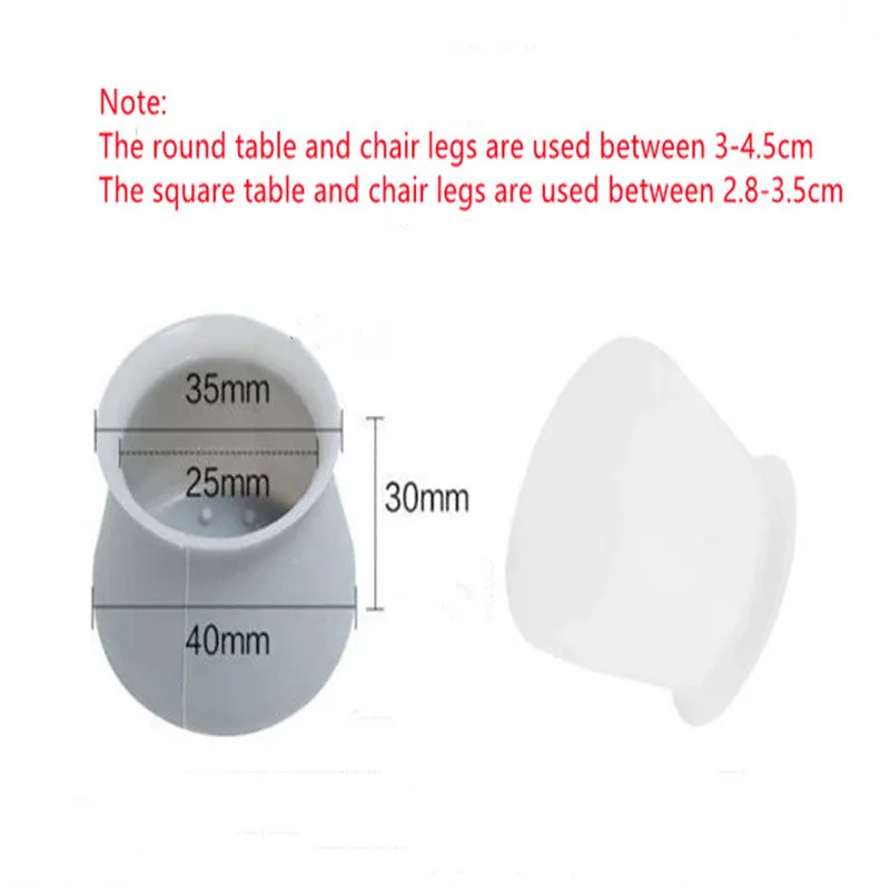 

4pcs/set PVC Furniture Leg Protection Cover Table Feet Pad Floor Protector for Chair Leg Floor Protection Anti-slip Table Legs
