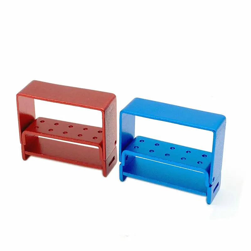 10 отверстий Держатель зубных боров блок для стоматологической дезинфекции