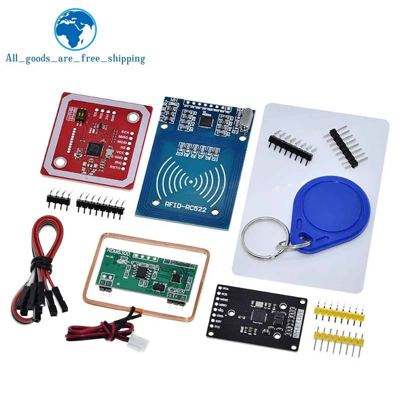 NFC RFID модуль RC522 MFRC 522 PN532 RDM6300 Наборы S50 13 56 МГц 125 кГц (6 см) с бирками SPI писать и