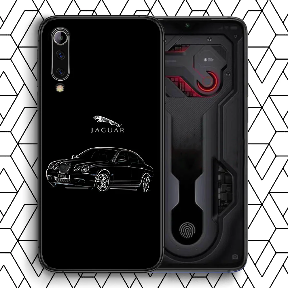 

Jaguars Car Phone Case For Xiaomi Mi Note 10 A3 9 MAX 3 A2 8 9 Lite Pro Ultra black Funda Tpu Waterproof Painting Bumper Luxury