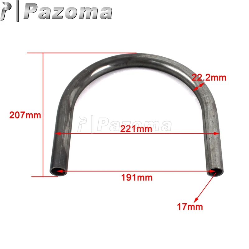 RSH-02-SG Мотоцикл 25 мм " Труба заднего сиденья рамка обруч Brat петля для Honda CB Yamaha XS Suzuki GS Кафе Racer поплавок CB125 175 200 350 400 - Цвет: RSH-02-SG