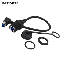 30cm usb3 0 b male to female printing aux embedded panel installation extension cable for car truck motorcycle dashboard