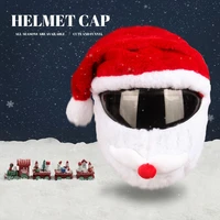 motorcycle helmet cartoons cover hat outdoor fun personalized bike helmet cover christmas santa claus hat demon devil cap adults
