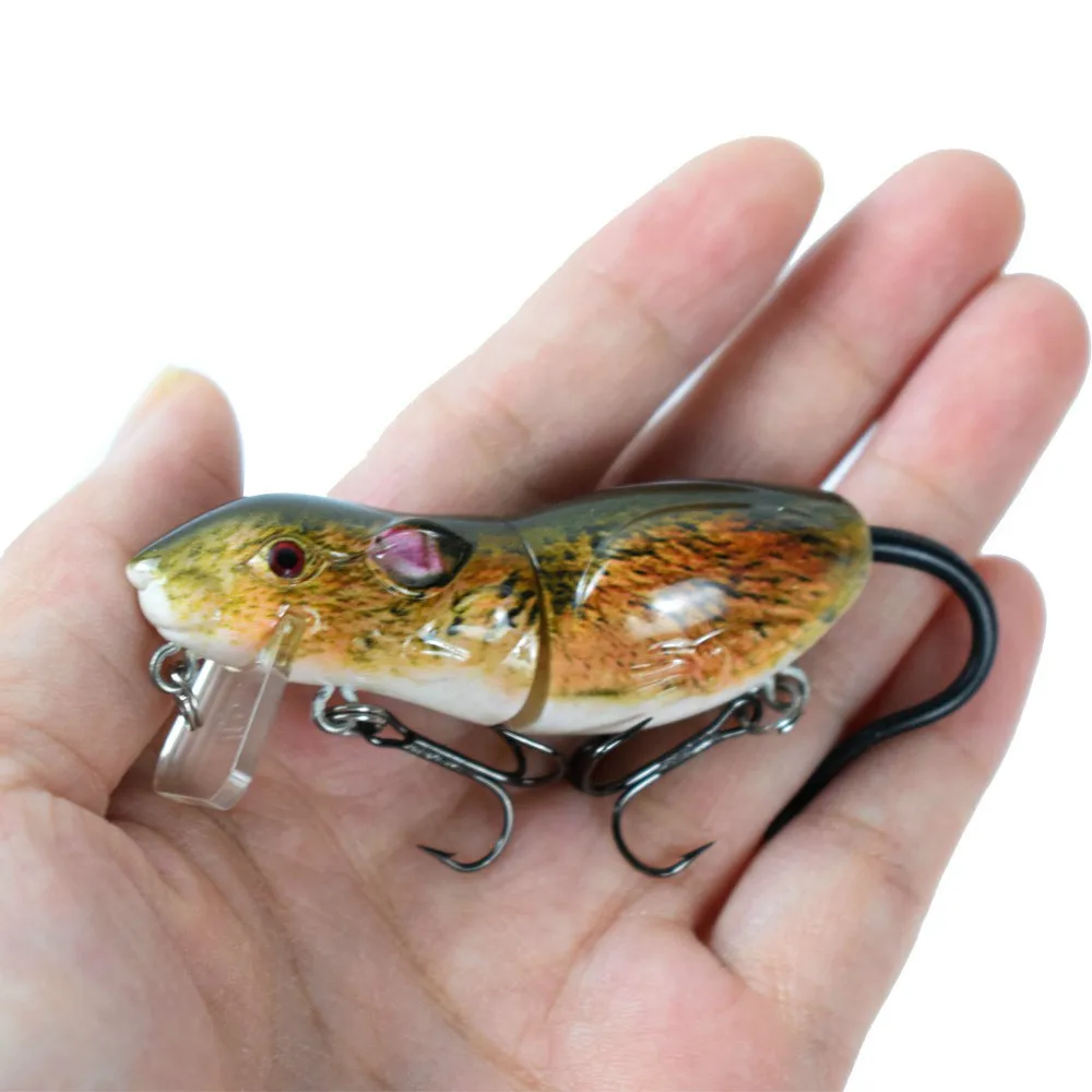 Крысиная рыболовная приманка плавающая пластиковая для мыши 6 0 см 10 5 г окуня