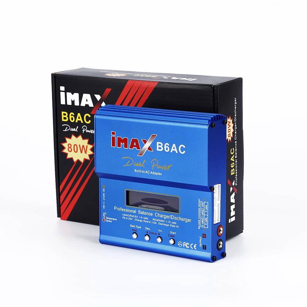RC Lipo зарядное устройство iMax B6AC 80 Вт для автомобиля/вертолета 2 S 6