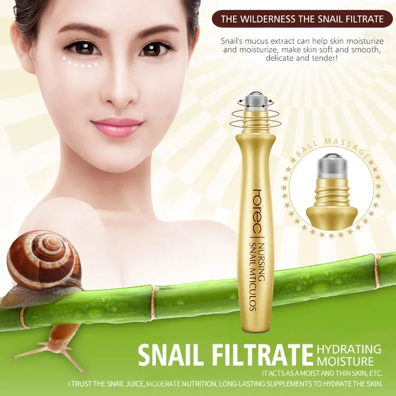 Rorec Snail Eye Serum Remove Dark Circle Anti-Aging Wrinkle Essence Moisturize Hydrating Ease The Fatigue Of Care |