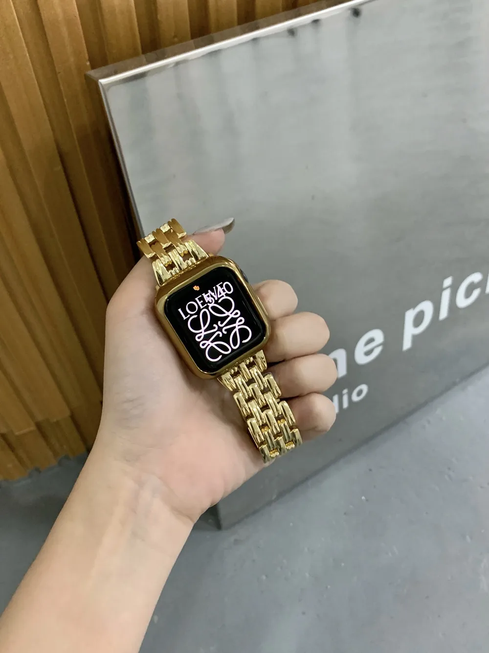 Ремешок из нержавеющей стали для Apple Watch Series 7 45 мм 41 44 42 38 40 | Наручные часы