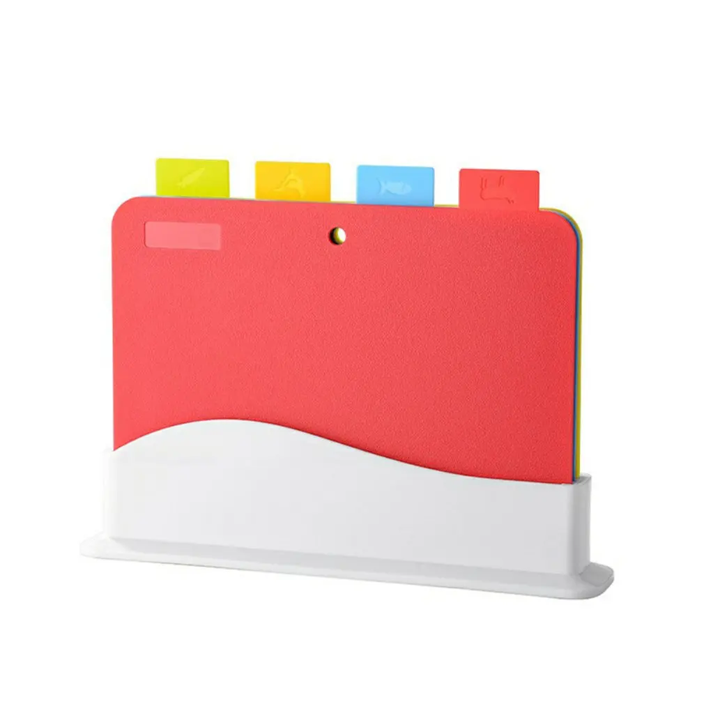 

4PCS Kitchen Multifunctional BPA Free Plastic Cutting Board Eco Friendly Food Grade Chopping Board Kitchen Accessories