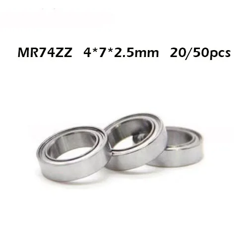 

MR74ZZ Bearing ABEC-1 (20/50PCS) 4X7X2.5 mm Miniature MR74 - ZZ Z Ball Bearings L-740ZZ