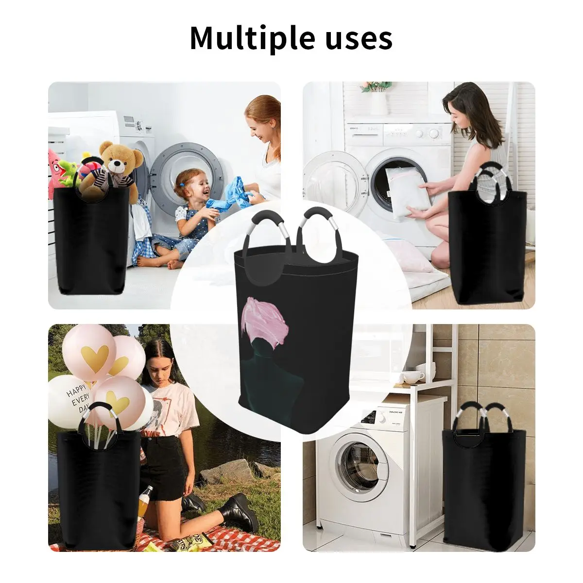 

Girl Clothing Laundry Basket Bag Folding Laundry Basket Large Capacity Clothes Storage Bag Storage Bucket Waterproof
