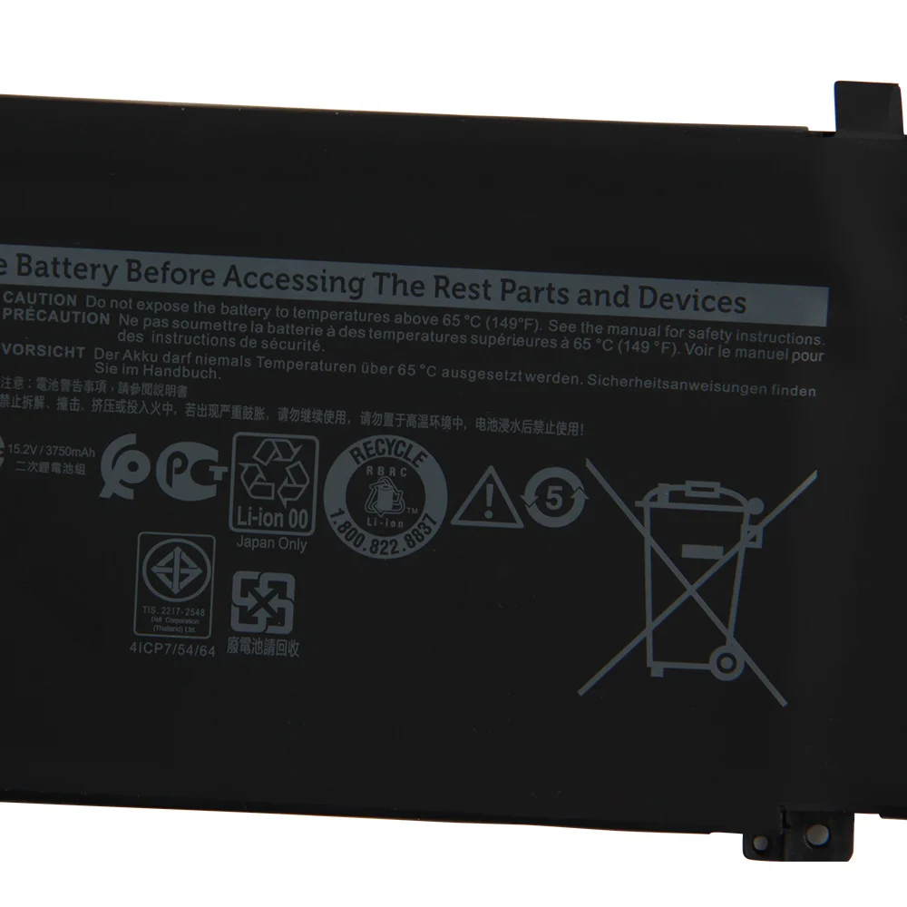 Оригинальная сменная батарея для Dell Alienware M17 R1 2018 M15 P79/P82F XRGXX 1F22N 3750 мАч | Мобильные