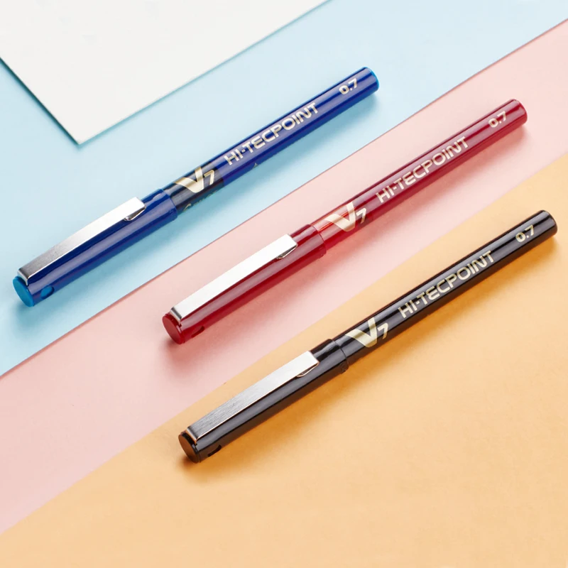 Pilot V7 Hi Tecpoint Cartridge System Rollerball Pen Medium Point 0 7 мм 6 шт./Лот игловидная