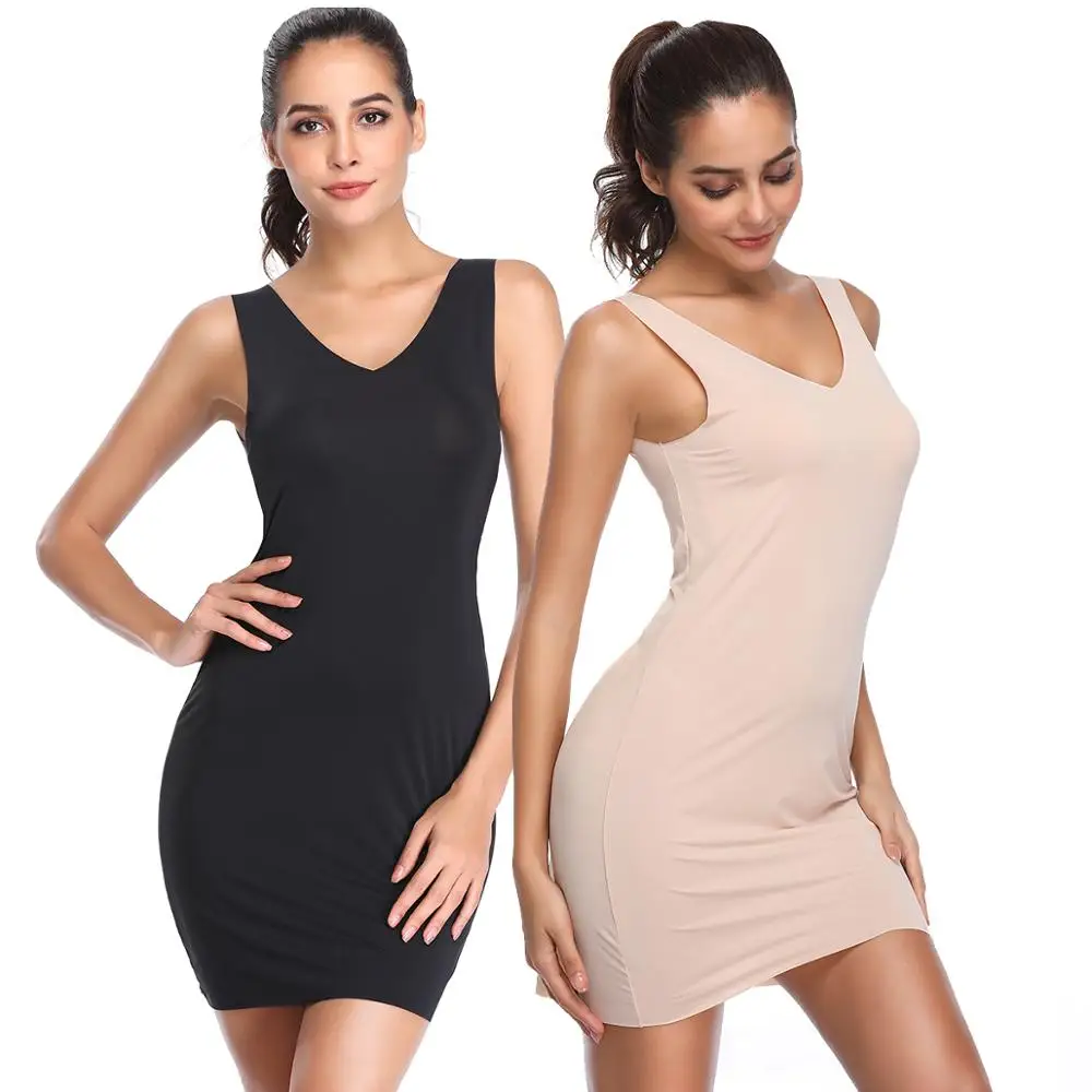 Женские платья с v образным вырезом бесшовное платье Корректирующее