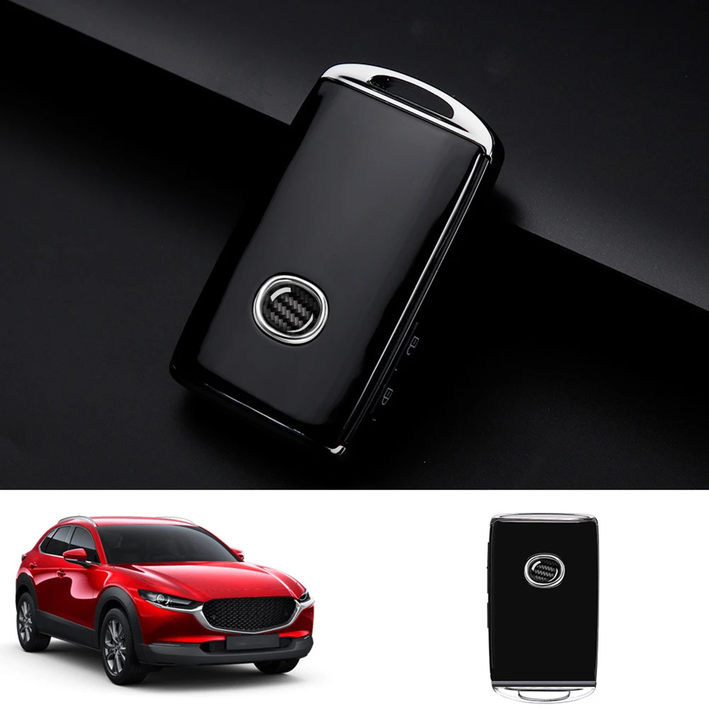 

Car ABS Plastic Replacement Style Car Key Case Cover Protector Shell for Mazda 3 Axela BP CX-30 DM Accessories 2020 2021
