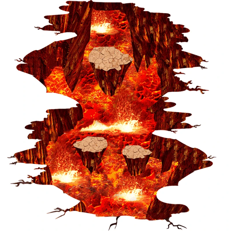 [SHIJUEHEZI] Magma 3D декоративная напольная наклейка s DIY плитка наклейка для гостиной Детская Спальня украшение дома Adesivo De Parede