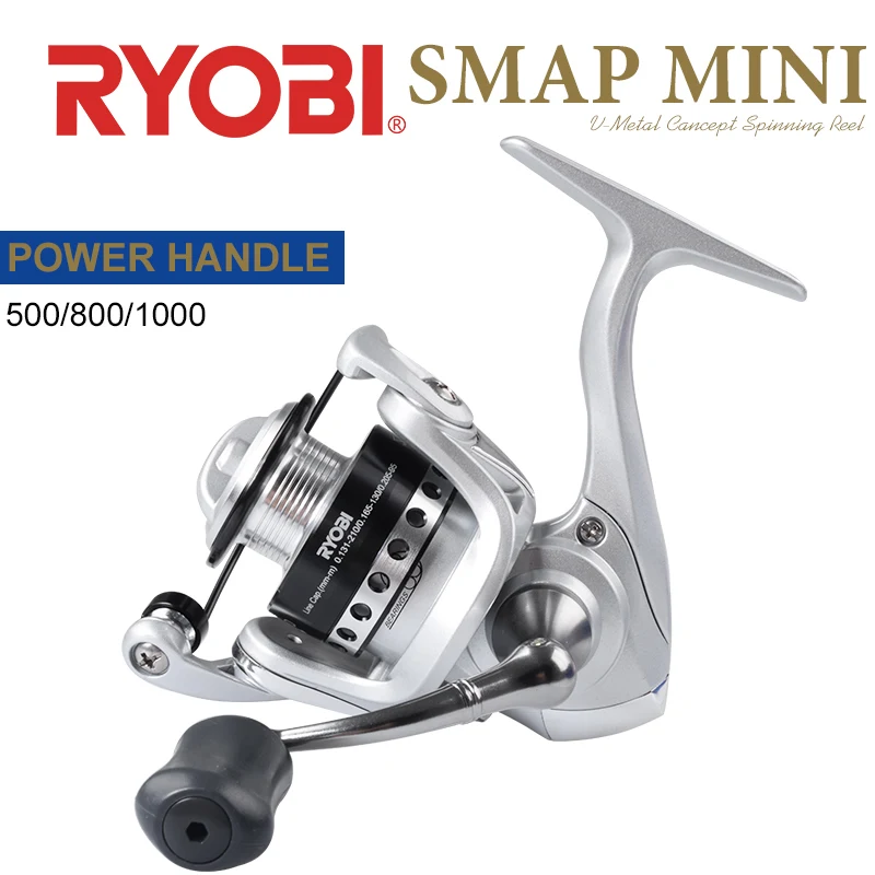 Рыболовная катушка RYOBI SMAP MINI 500 800 1000 миниспиннинговая Катушка 5 2: 1 передаточное