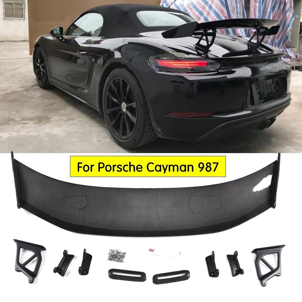 Спойлер на заднее крыло из углеродного волокна/ABS для Porsche Cayman 718 987 997 998 981 911 Boxster GT4