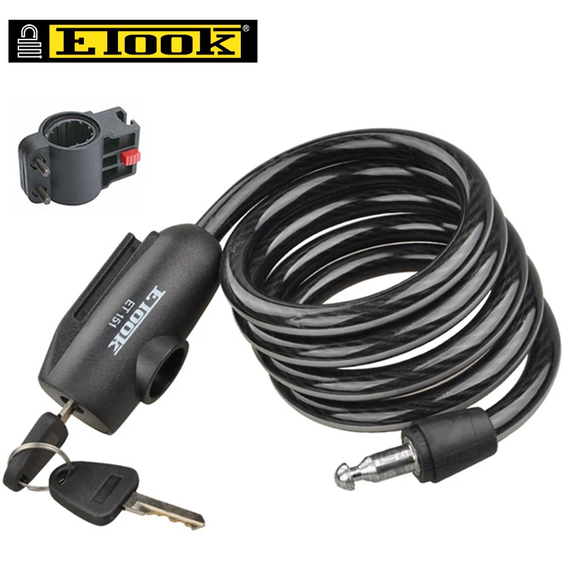 ETOOK ночной светоотражающий велосипедный стальной трос замок для горного