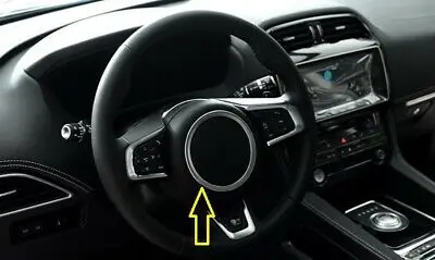

ABS Matte Steering Wheel Decorative Ring Cover Trim For Jaguar F-Pace X761 16-20