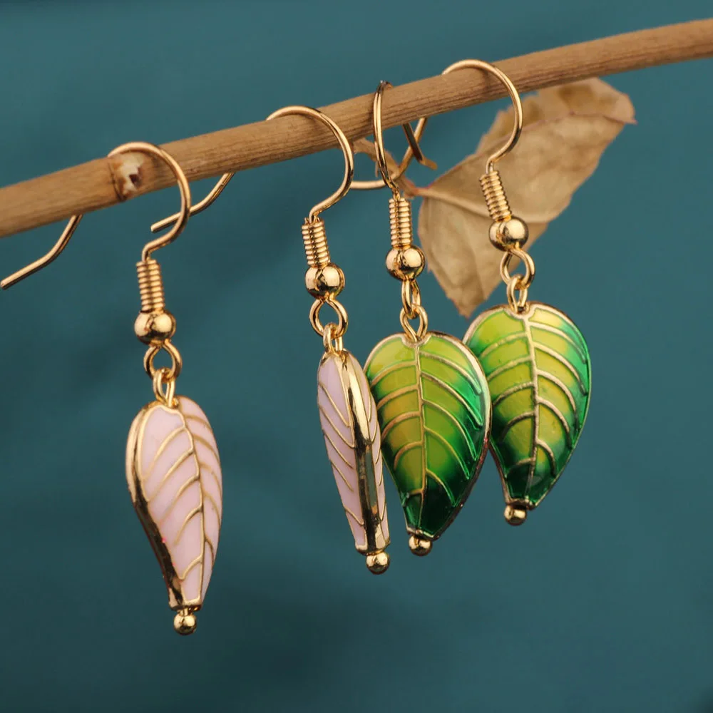 Китайские яркие этнические розовые и зеленые Перегородчатые небольшие висячие