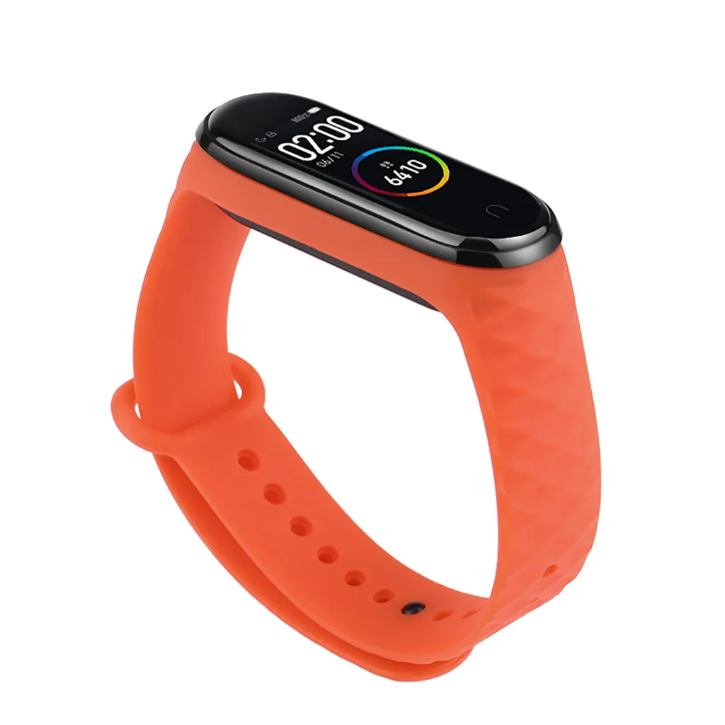 Ouhaobin wrist strap For Xiaomi Mi Band 4 Wristband Replacement Silicone Bracelet for 3 smart watch | Электроника