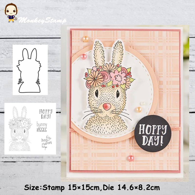 Металлические Вырубные штампы и в виде обезьяны кролика трафарет для