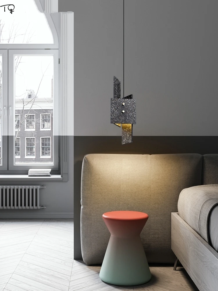 Скандинавский промышленный художественный декор цементная Подвесная лампа для