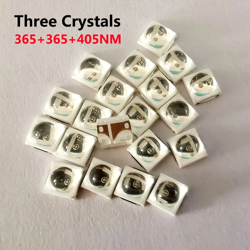 Светодиодная УФ лампа для ногтей Epistar светодиодная 10 шт. 2 Вт 365нм + 405нм с тремя