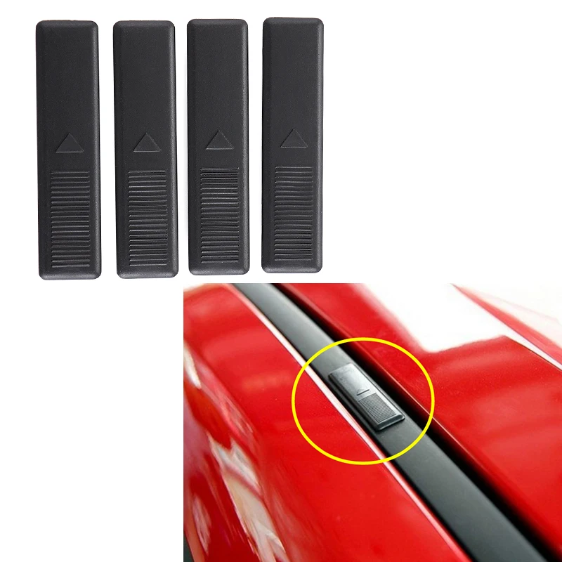 

4PCs Roof Rail Clip Rack Moulding Cover Replacement Black Car Styling Auto Roof Seal Cover For Mazda 2 3 5 6 CX7 UK 2002-2015