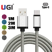 ugi 310ft usb c charger type c 3 1 to usb 2 0 data sync charging braided cable for samsung s9 s10 for huawei p30 tablet lot