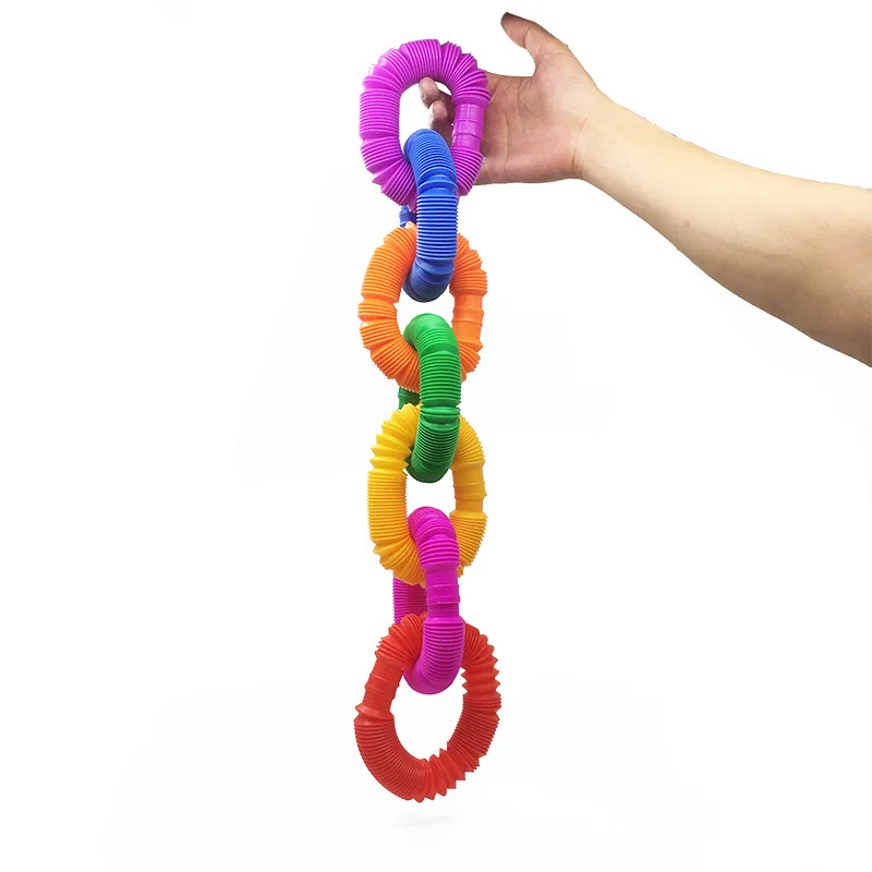 5 uds de Pop de pl&aacute;stico bobina de tubo de Children'S creativo m&aacute;gico juguete circular juguetes de desarrollo educativo de juguete-1