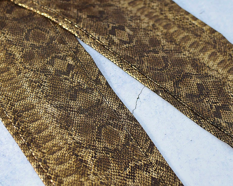 Женские брюки LOGAMI из искусственной кожи пикантные карандаш со змеиным