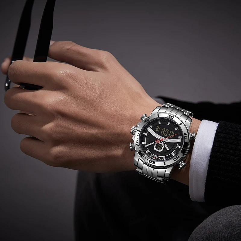 Relogio Masculino New NAVIFORCE Men Watch Top Luxury Brand Mens Sports Quartz Watches Chronograph Male Clock Stainless Steel |