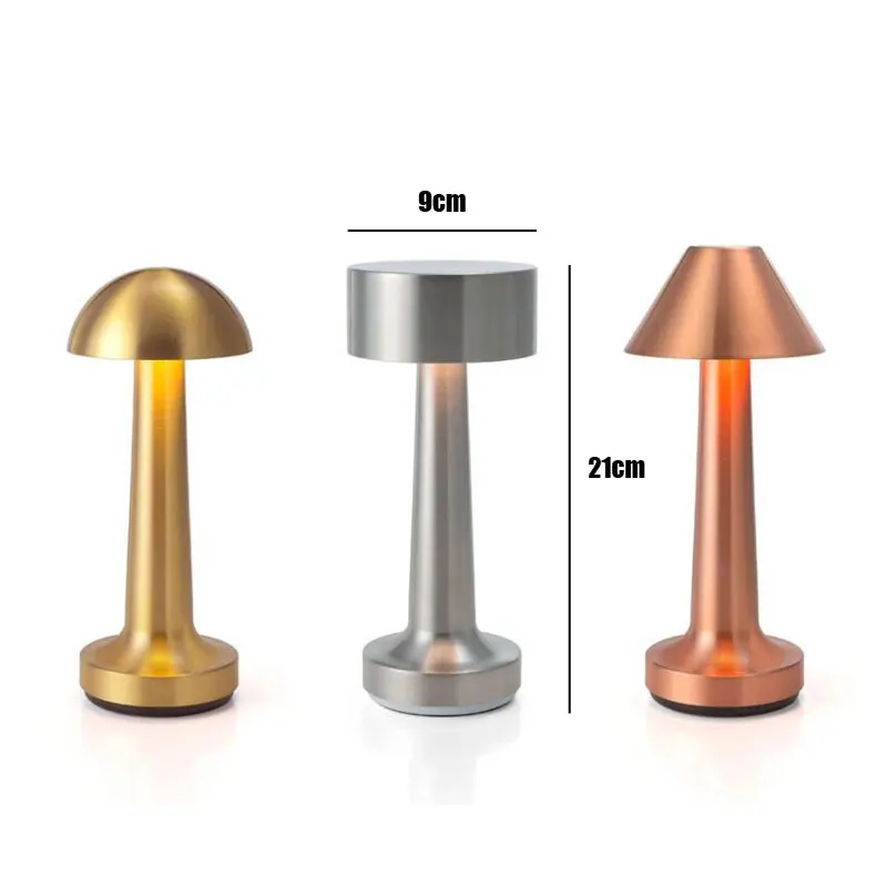 

Touch Sensor Bar Table Lamp LED Chargeable Battery Desk Lamp Cordless Gold Table Lamps Restaurant Cafe Nightlight Bedroom Light