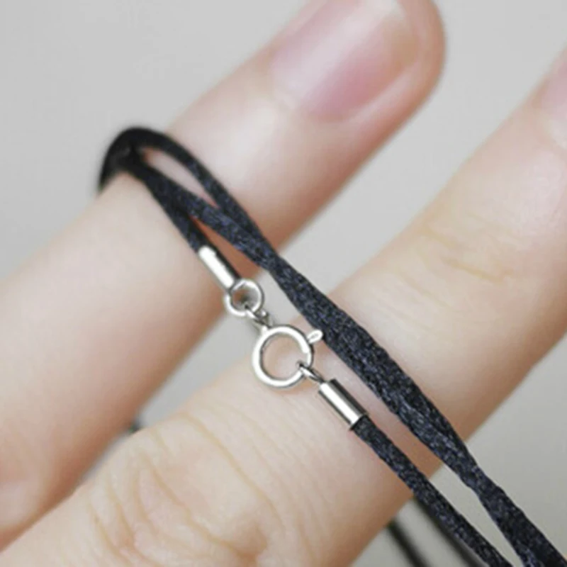 Веревочный шнур 1 мм 5 2 черный красный цвет мягкий крошечный нейлоновый подвеска