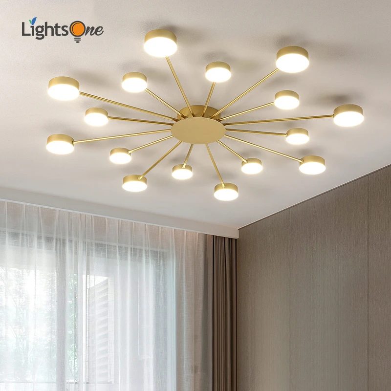 Nordic ceiling light luxury art creative living room personality simple lamps bedroom ceiling lamp