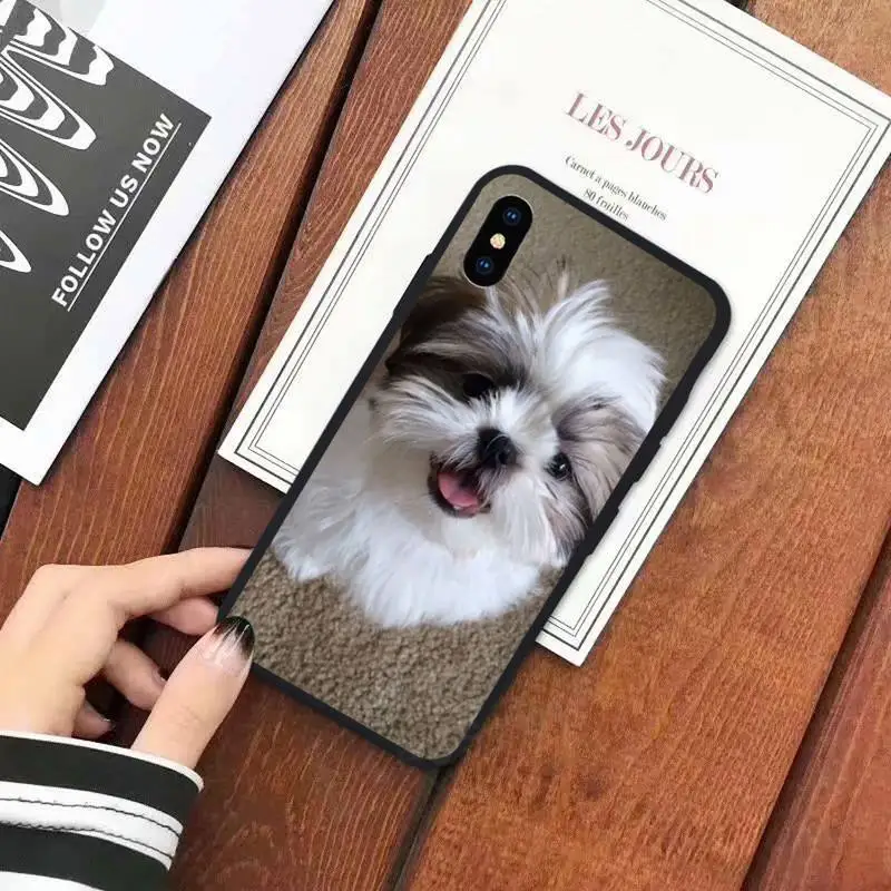 

Shih Tzu lovely dog animal Phone Case for iPhone 11 12 mini pro XS MAX 8 7 6 6S Plus X 5S SE 2020 XR luxury coque cover