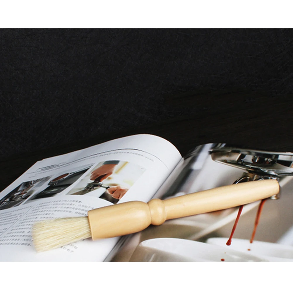 1 шт. щётка для кофе с натуральной щетиной и деревянной ручкой|Щетки зачистки| |