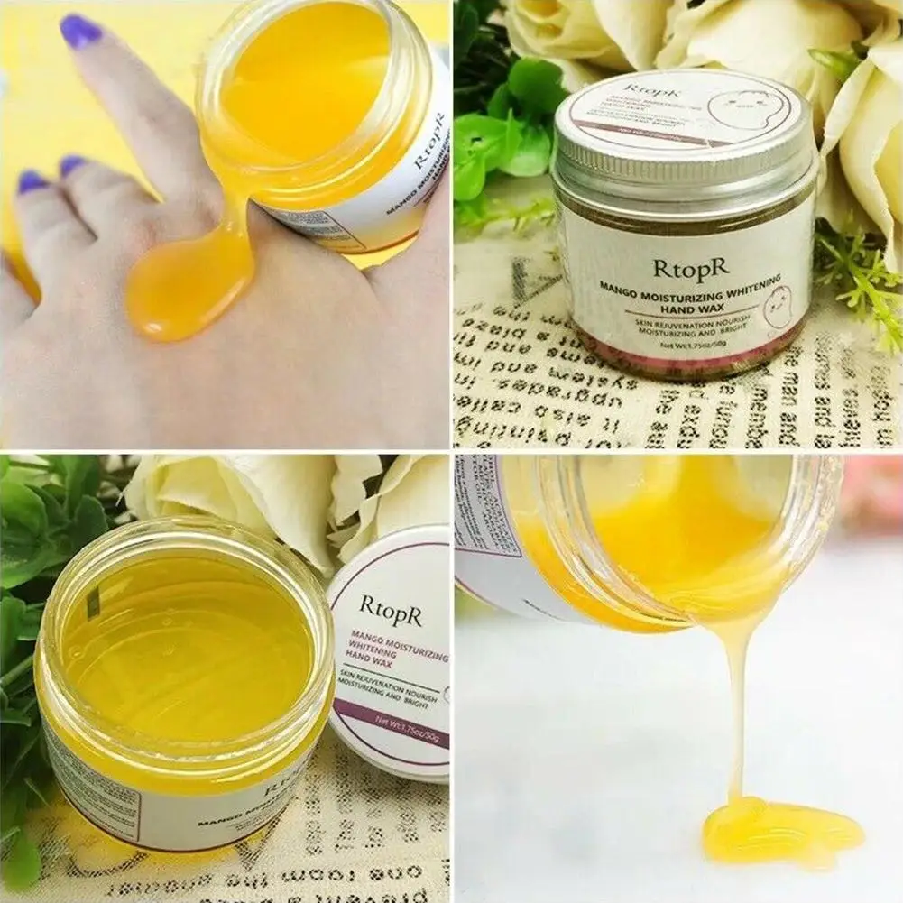 

Mango Moisturizing Hand Wax Whitening Hand Mask Exfoliating Calluses Nourishing Hand Skin Care Anti-Aging Improve Dryness 50g
