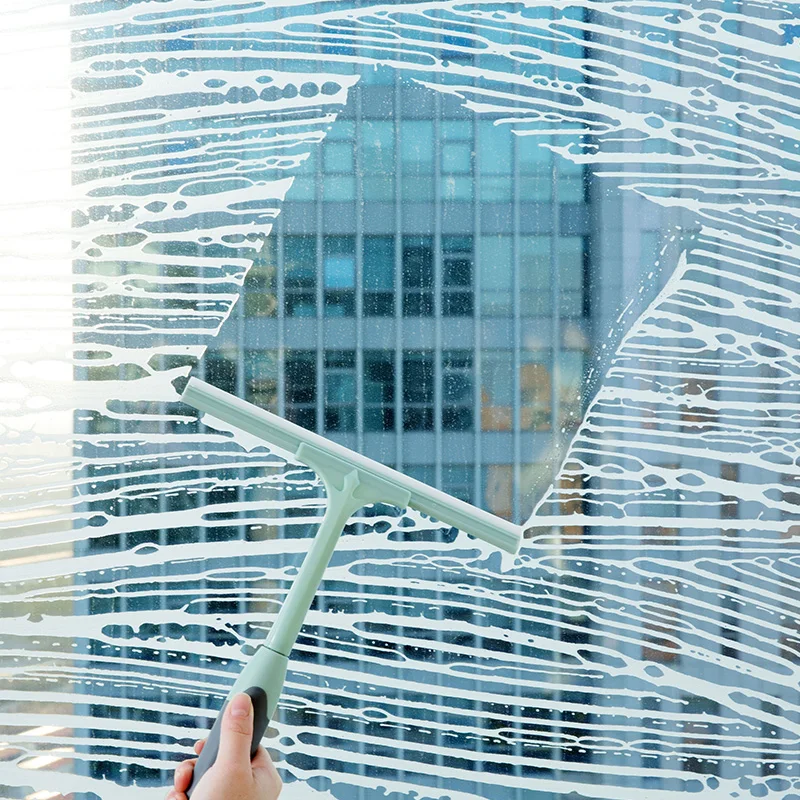 

Window Cleaner Glass Cleaning Accessories Household Bathroom Toilet Mirror Countertop Silicone Wiper Floor Scraper Cleaning Tool
