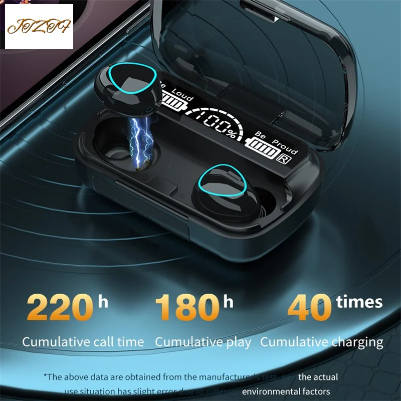 

JTZTF Bluetooth Earphones 2500mAh Charging Box Wireless Headphone 9D Stereo Sport True Wireless Bluetooth Headset 5.1 With LED