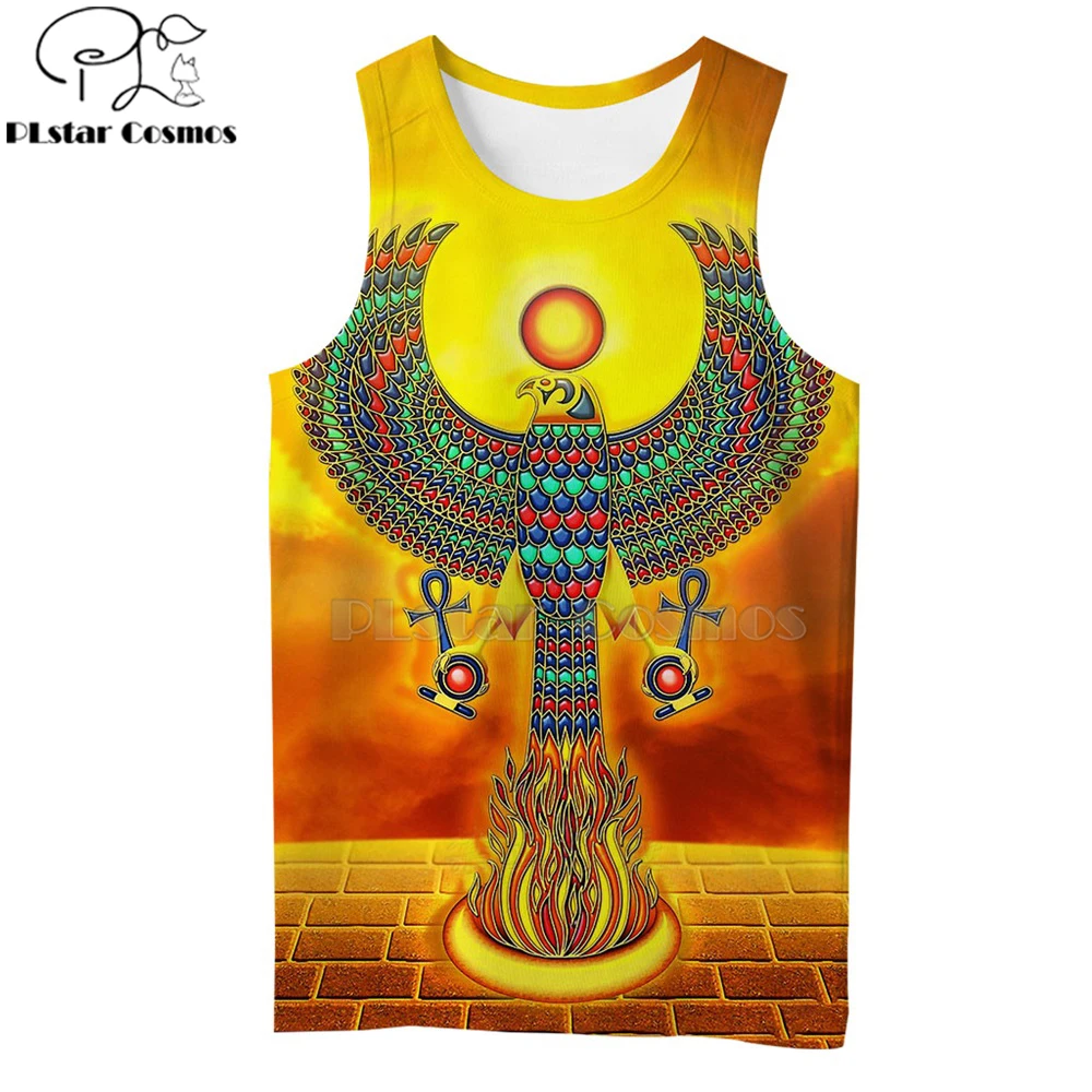 

PLstar Cosmos Horus Egyptian God Eye of Egypt Pharaoh Anubis face Symbol 3DPrint Unisex Summer Vest/Tank Top Men Women-3